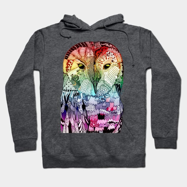 Wise Owl - Multicolor Version Hoodie by SamuelJ